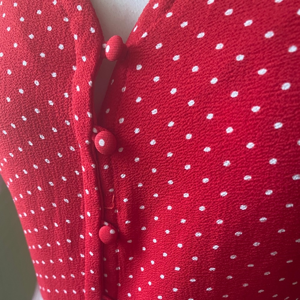 Red dotted top - Picture 3 of 3